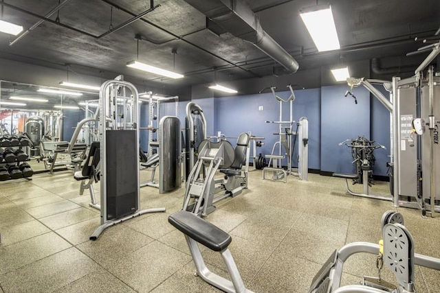 view of exercise room