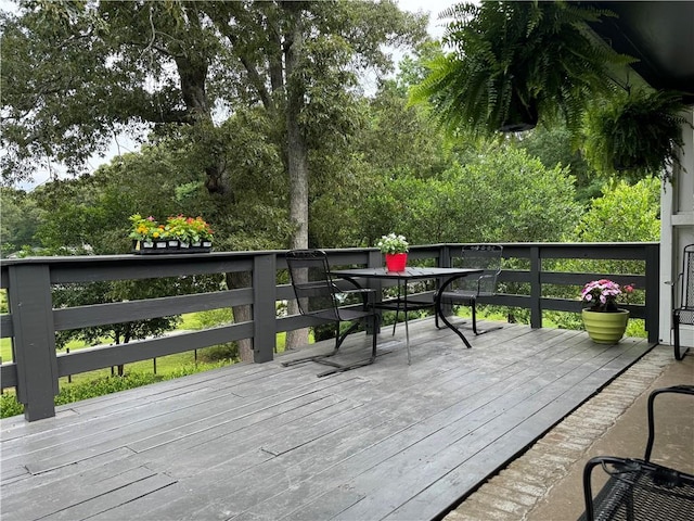 view of wooden terrace