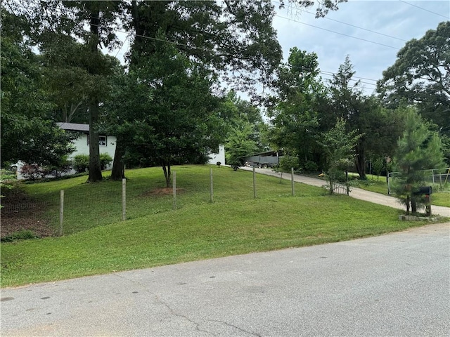 exterior space with a lawn