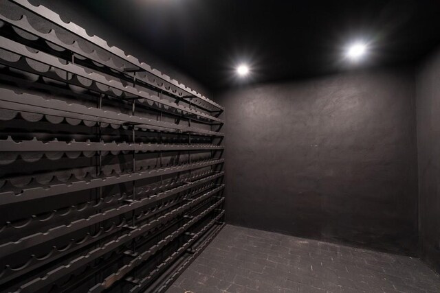 4366 Skyland Dr NE, Atlanta, GA 30342 - wine room with brick floor