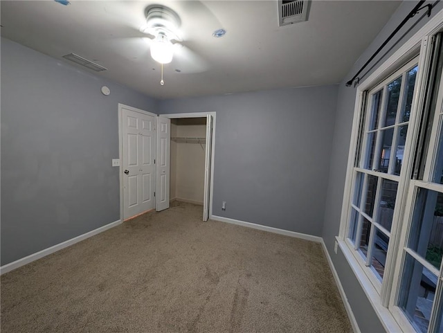 5882 Grandview Ct NW, Acworth, GA 30101 - unfurnished bedroom featuring carpet flooring, a closet, and ceiling fan