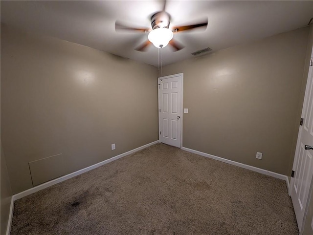 5882 Grandview Ct NW, Acworth, GA 30101 - unfurnished room with ceiling fan and carpet flooring