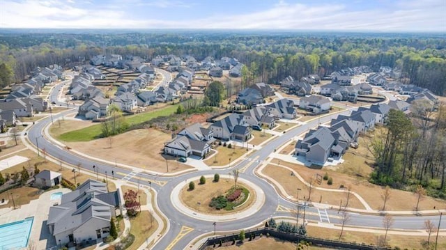 5247 Flannery Chase SW, Powder Springs, GA 30127 - aerial overview of property's location featuring nearby suburban area and a heavily wooded area