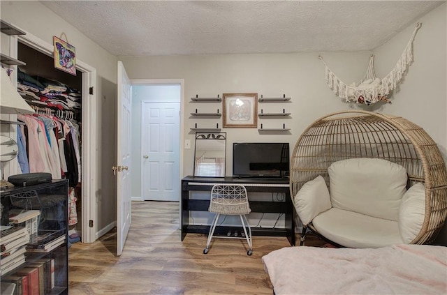 36 Skyview Cir, Cartersville, GA 30120 - home office with wood finished floors and a textured ceiling