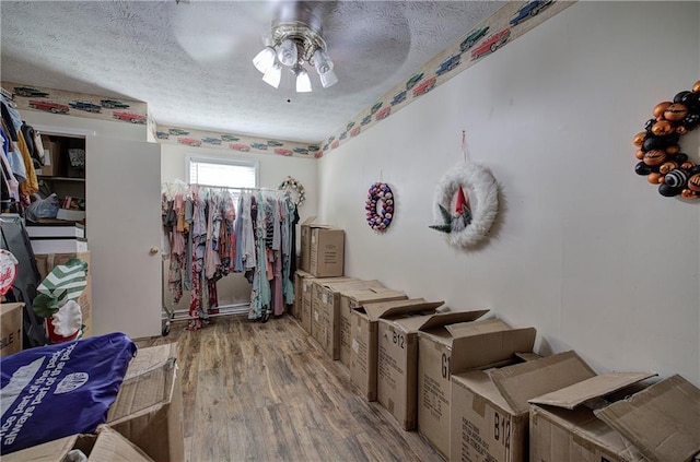 36 Skyview Cir, Cartersville, GA 30120 - walk in closet with wood finished floors and a ceiling fan