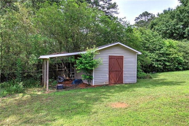 36 Skyview Cir, Cartersville, GA 30120 - view of outbuilding featuring an outdoor structure and a view of trees