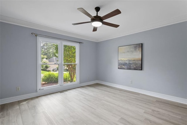 2316 Fripp Overlook NW, Acworth, GA 30101 - unfurnished room featuring wood finished floors, crown molding, and a ceiling fan