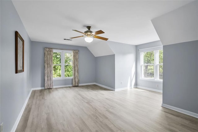 2316 Fripp Overlook NW, Acworth, GA 30101 - additional living space featuring wood finished floors, ceiling fan, and lofted ceiling