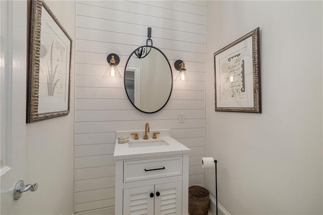 bathroom featuring vanity