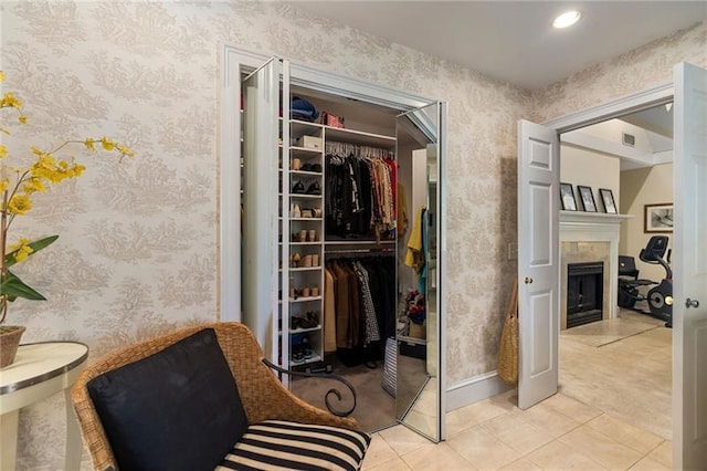 closet with visible vents