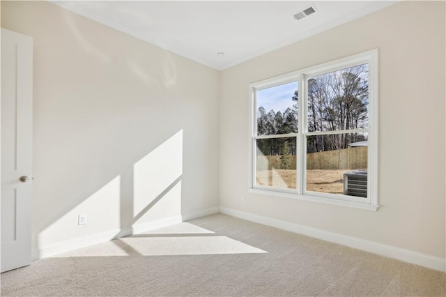 5997 Creek Indian Dr, Sugar Hill, GA 30518 - carpeted empty room featuring ornamental molding and baseboards