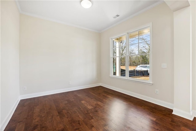 5997 Creek Indian Dr, Sugar Hill, GA 30518 - unfurnished room featuring dark wood-style floors and ornamental molding