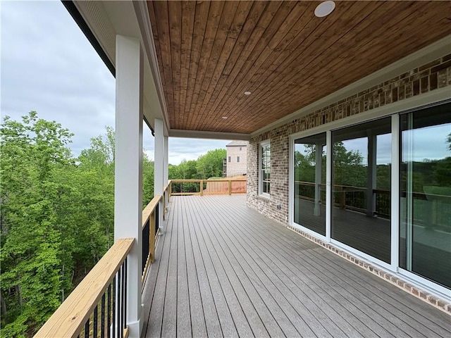 view of deck