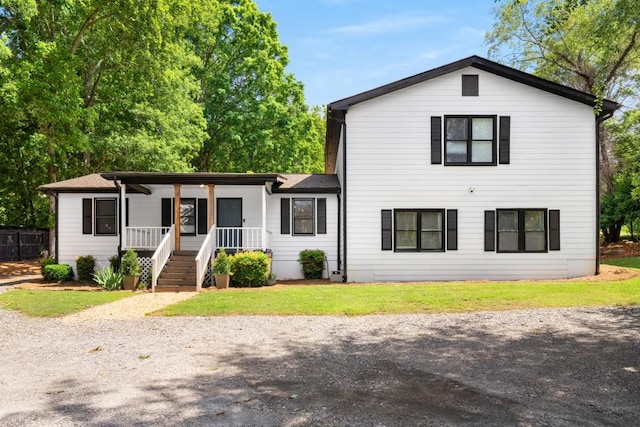 3142 Chamblee Gap Rd, Cumming, GA 30040 - view of front of house featuring covered porch