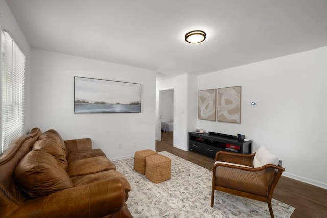 3142 Chamblee Gap Rd, Cumming, GA 30040 - living room with wood finished floors and baseboards