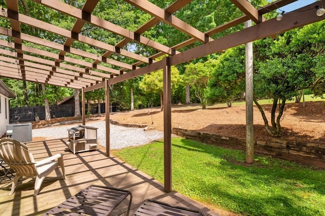 3142 Chamblee Gap Rd, Cumming, GA 30040 - view of patio / terrace featuring a pergola