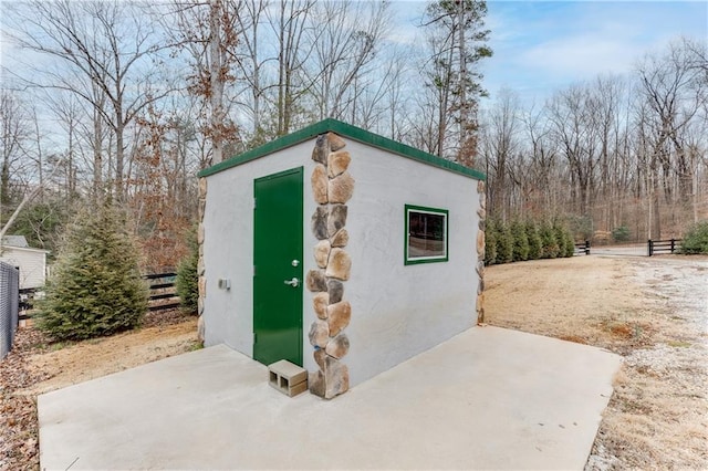 view of outbuilding