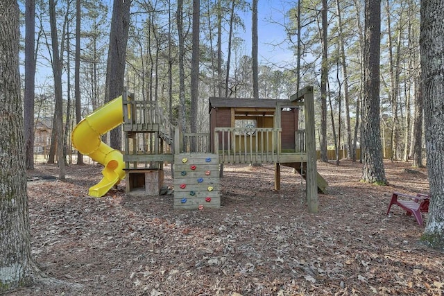 view of jungle gym