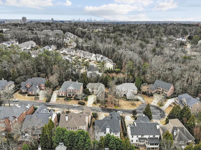 drone / aerial view with a residential view