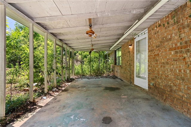315 Pleasant Grove Rd, Mcdonough, GA 30252 - view of patio / terrace with ceiling fan and an attached carport