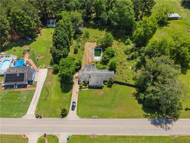 315 Pleasant Grove Rd, Mcdonough, GA 30252 - drone / aerial view of a pool area