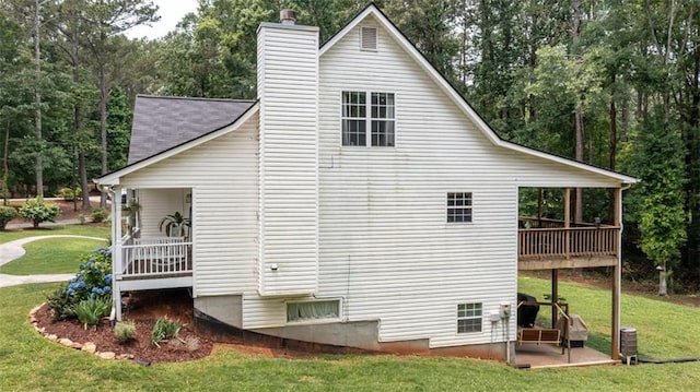 10 Stagg Trce, Social Circle, GA 30025 - view of property exterior with a yard and a chimney