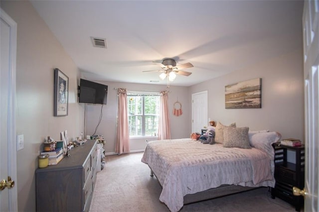 10 Stagg Trce, Social Circle, GA 30025 - bedroom with light carpet, a ceiling fan, and baseboards