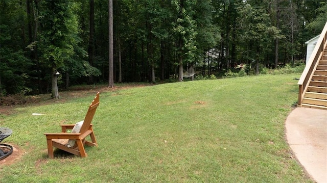 10 Stagg Trce, Social Circle, GA 30025 - view of green lawn with stairs and a forest view