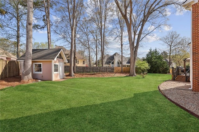 321 Covered Bridge Pl SW, Smyrna, GA 30082 - view of yard featuring an outdoor structure and a deck