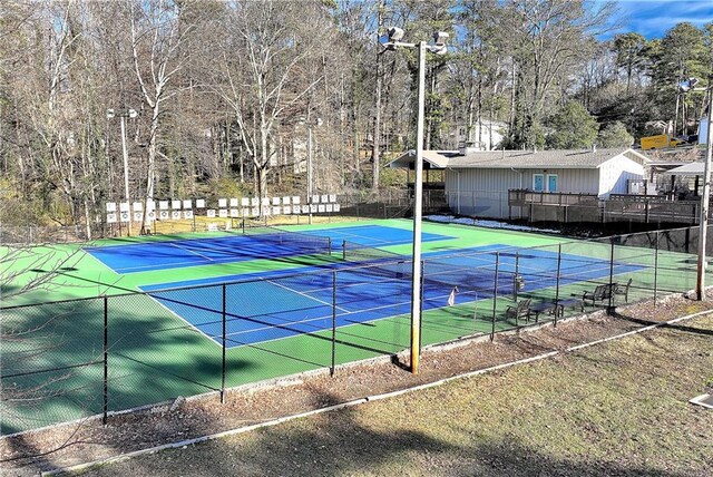 view of sport court