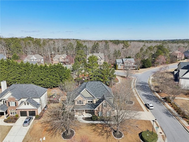 drone / aerial view featuring a residential view