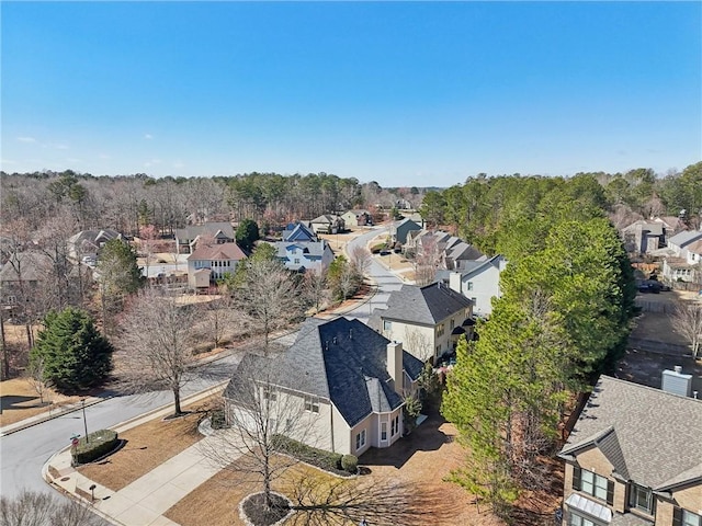 aerial view featuring a residential view