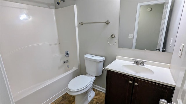 3881 Micah Ln, Ellenwood, GA 30294 - full bath featuring toilet, vanity, and shower / bath combination