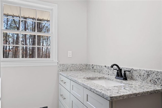 bathroom with vanity