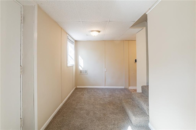 3018 Meadowview Dr SE, Atlanta, GA 30316 - carpeted spare room featuring a paneled ceiling