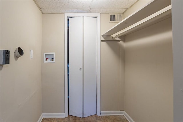 3018 Meadowview Dr SE, Atlanta, GA 30316 - walk in closet featuring a drop ceiling