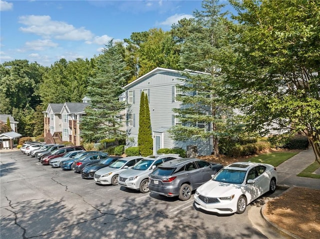 view of uncovered parking lot