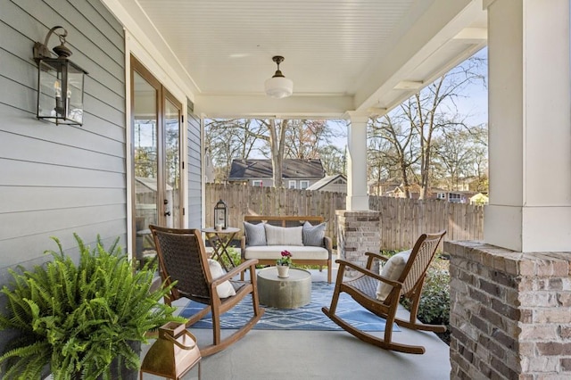 view of sunroom