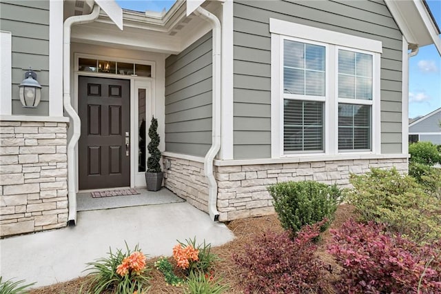 242 Aspen Way, Dallas, GA 30157 - doorway to property with stone siding