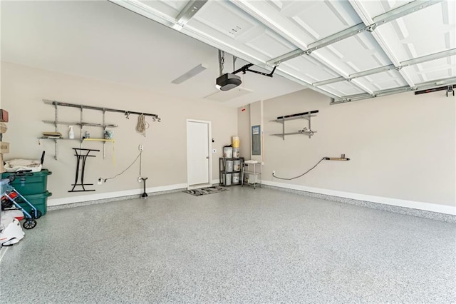 242 Aspen Way, Dallas, GA 30157 - garage with electric panel and a garage door opener