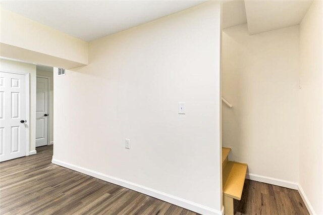 interior space with wood-type flooring