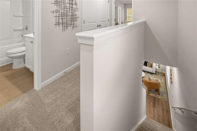 1346 Riverstone Rd Unit 107, Jonesboro, GA 30238 - bathroom with toilet, shower / tub combination, and baseboards