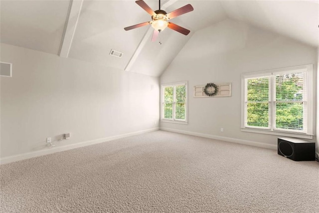 2539 Sagebrush Trl, Buford, GA 30519 - bonus room with carpet, a ceiling fan, and high vaulted ceiling