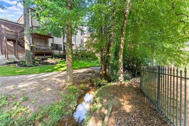 2539 Sagebrush Trl, Buford, GA 30519 - view of yard with a deck
