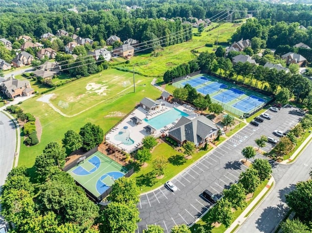 2539 Sagebrush Trl, Buford, GA 30519 - drone / aerial view of a pool