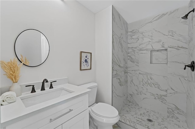101 Fairfield Ct, Atlanta, GA 30314 - full bath featuring toilet, vanity, and a marble finish shower