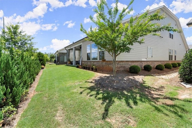 exterior space featuring a yard