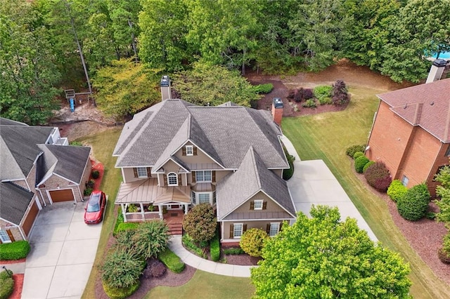 birds eye view of property