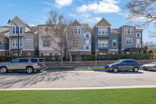 exterior space with a residential view