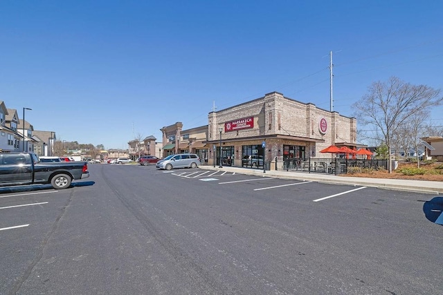 view of street featuring curbs and sidewalks